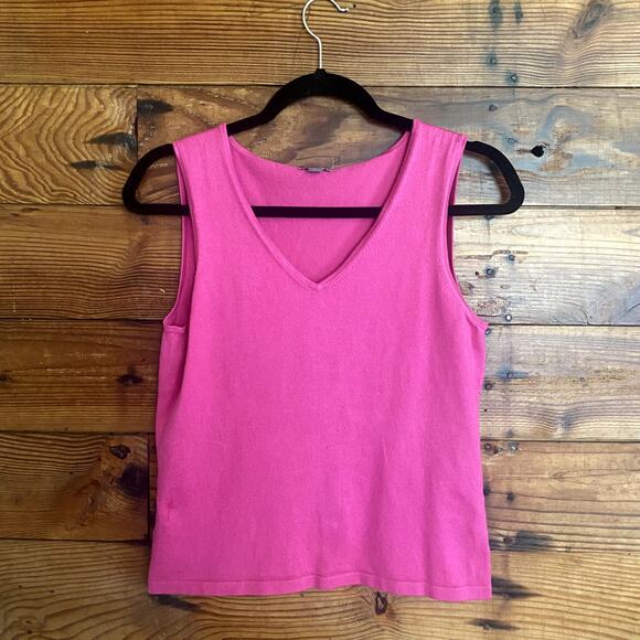 Ann Taylor pink soft sweater tank size Medium - Picture 1 of 4